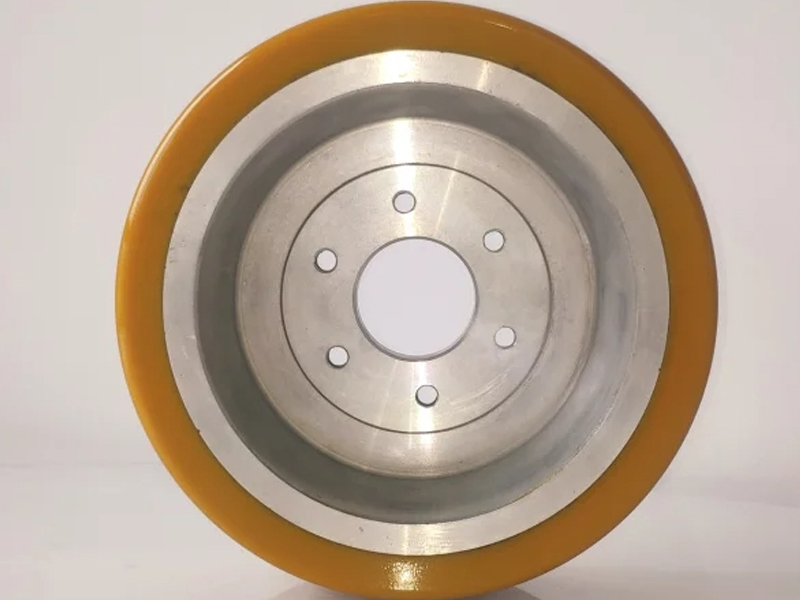 平板车聚氨酯挂胶轮